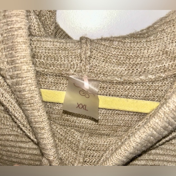 Calia by Carrie Underwood Tan Ribbed Women's Sweater size XXL - Picture 3 of 7